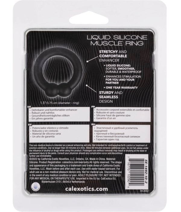Эрекционное кольцо CalExotics Liquid Silicone Muscle Ring - Изображение 8