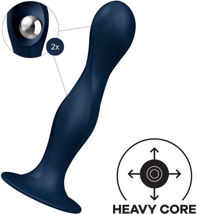 Фаллоимитатор Satisfyer Double Ball-R (Dark Blue) - Изображение 3