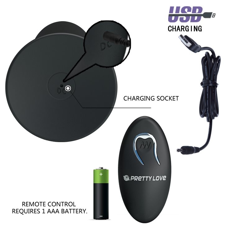 Анальная пробка с вибрацией Pretty Love Remote Control Vibrating Plug - Изображение 3