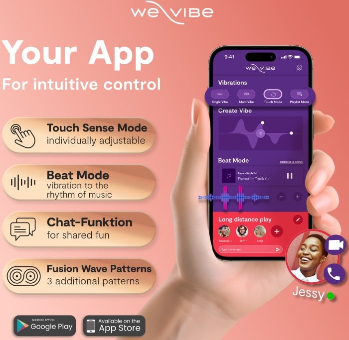 Смарт вибратор для пары We-vibe Chorus Pro (Electric Pink) - Изображение 21