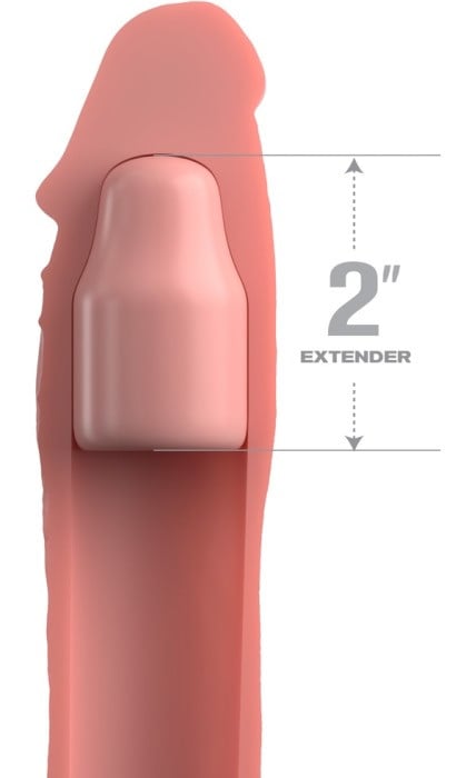 Насадка на пеніс Fantasy X-tensions Elite - 2" Silicone від Pipedream - Зображення 2