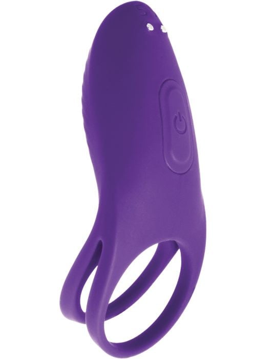 Эрекционное кольцо с вибрацией S Pleasures Snugler (Purple) - Изображение 3