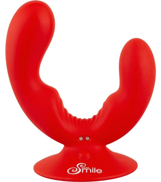 Подвійний вібратор з присоскою Sweet Smile Dual Vibrator - Зображення 3