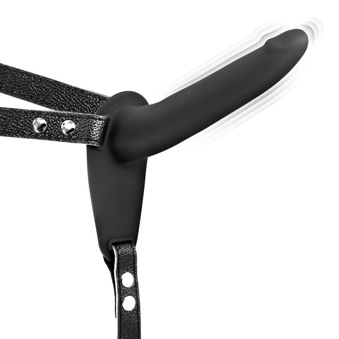 Страпон с вибро Fetish Tentation Vibrating Strap-On (Black)