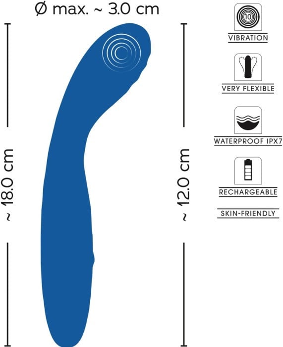 Гибкий вибратор для точки-G Sweet Smile Flexible G-Spot - Изображение 9