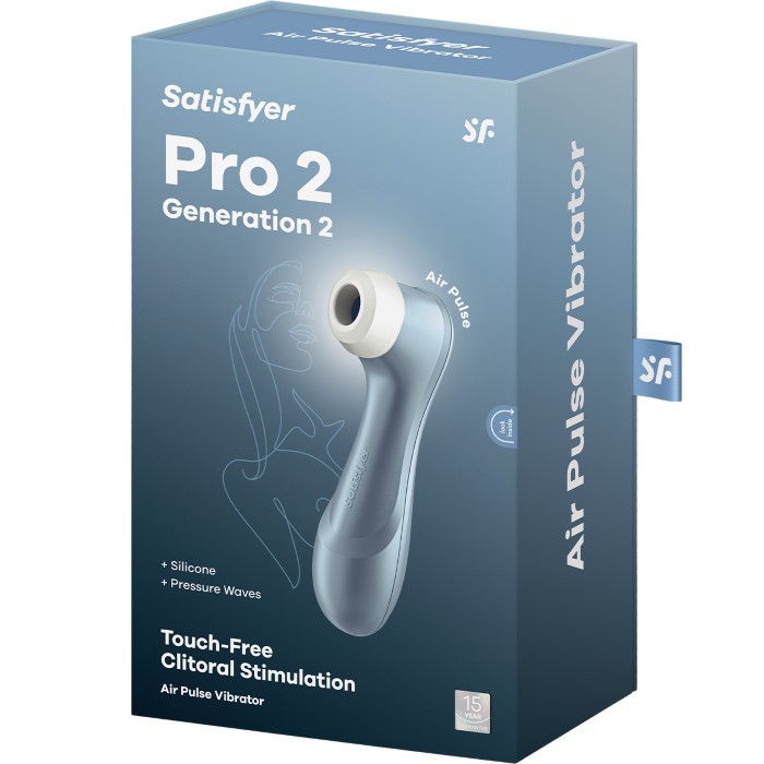 Вакуумний вібратор Satisfyer Pro 2 Blue (Generation 2) - Зображення 9