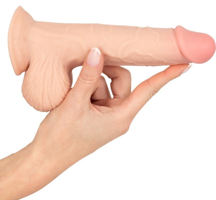 Фаллоимитатор киберкожа с подвижной плотью Nature Skin Dildo 19 см от Orion - Изображение 6