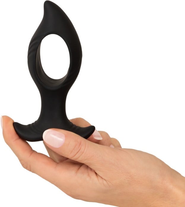 Анальная пробка с вибро и пультом Anos Butt Plug with a Hole - Изображение 9