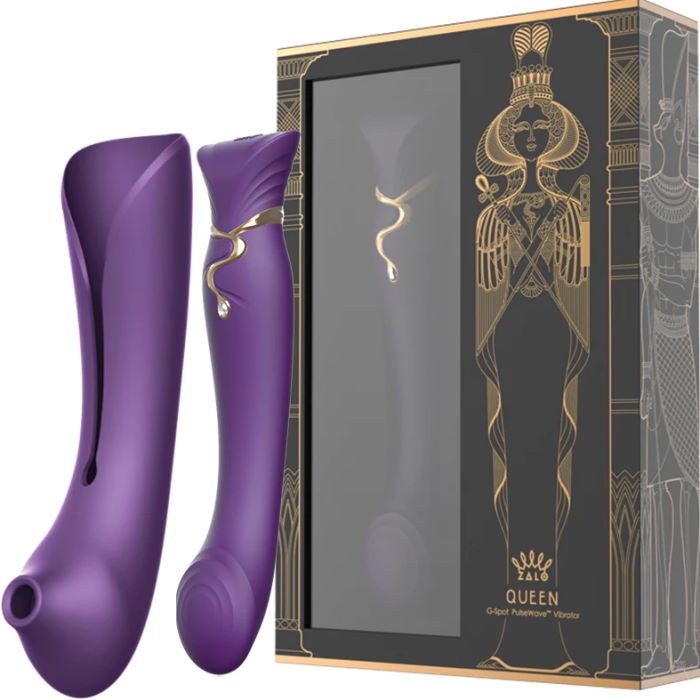 Вибратор с нагревом и пульсацией Zalo Queen Set (Purple) - Изображение 7