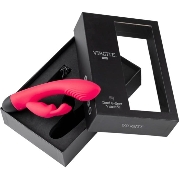 Вібратор кролик Virgite V6 (Red) - Зображення 5