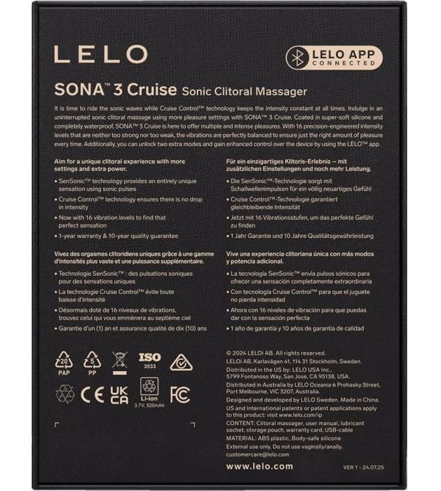 Звуковой стимулятор Lelo Sona 3 Cruise (Plum) - Изображение 10