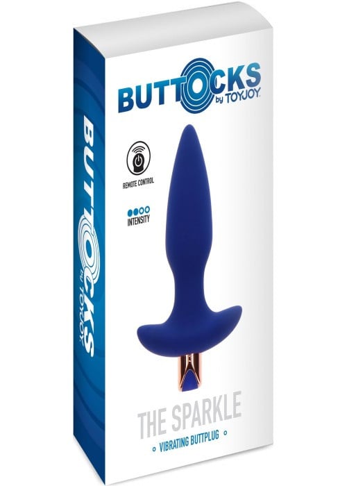 Анальная пробка с вибро и пультом Buttocks The Sparkle Vibrating Plug - Изображение 6