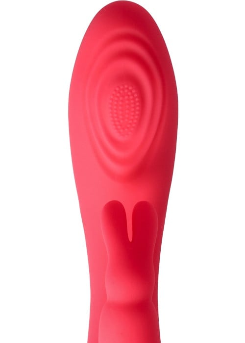 Вібратор кролик з пульсацією Virgite V9 (Pink) - Зображення 4