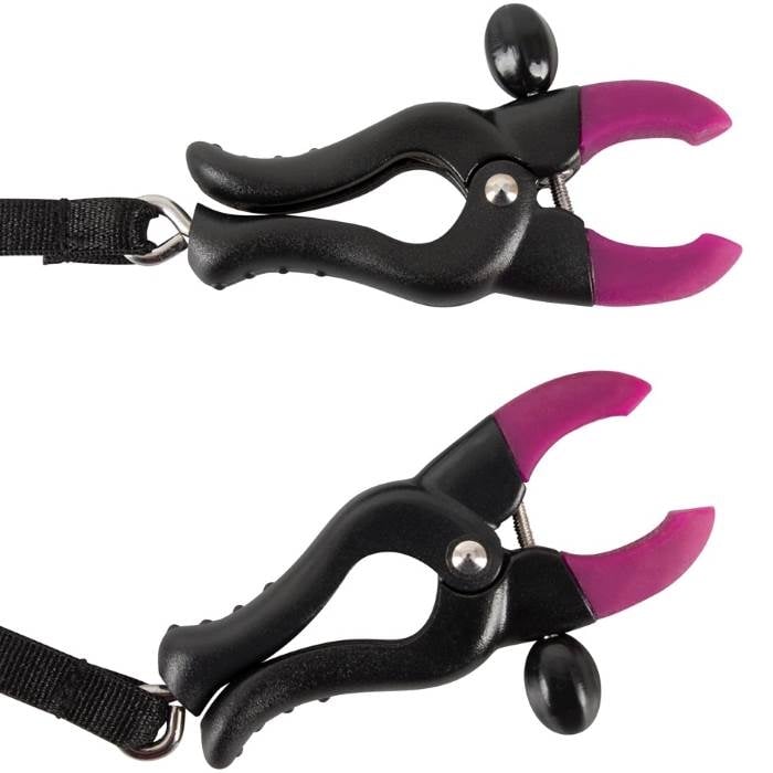 Вибротрусики с зажимами Bad Kitty Spreader String with Vibrator от Orion - Изображение 2