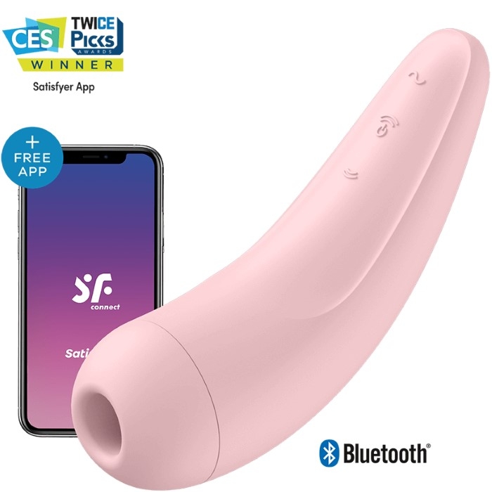 Вакуумный стимулятор Satisfyer Curvy 2+ (Pink) - Изображение 3