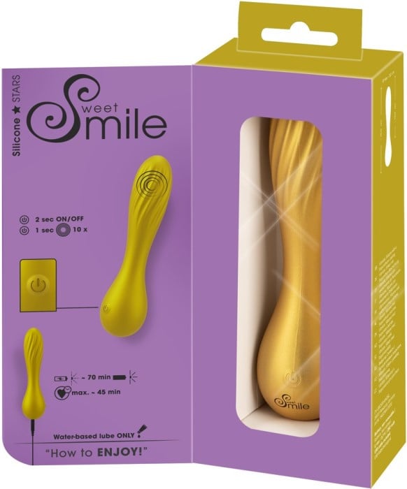 Гибкий мини вибратор Sweet Smile Flexible Swirl - Изображение 9