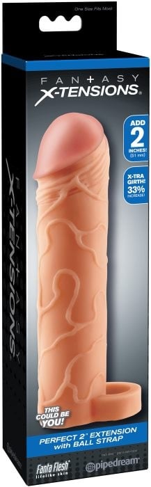 Насадка на пеніс Fantasy X-tensions Perfect 2" Extension від Pipedream - Зображення 4