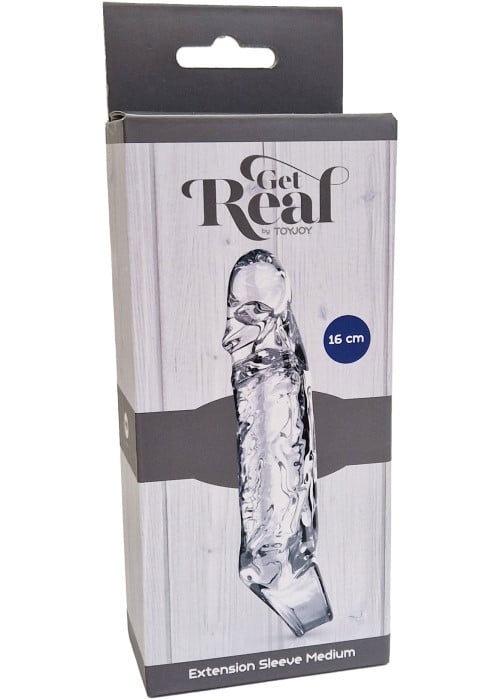 Подовжуюча насадка на пеніс Toy Joy Get Real Extension Sleeve Medium - Зображення 3