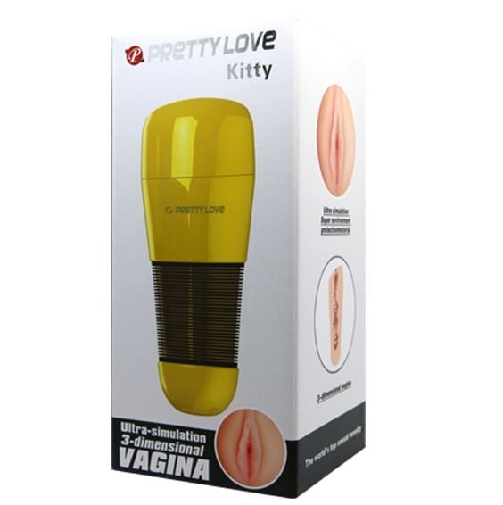 Вагина мастурбатор Pretty Love Kitty Passion Gold - Изображение 2