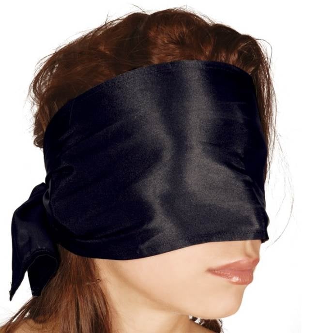 Повязка на глаза Bad Kitty Black Bondage Scarf от Orion