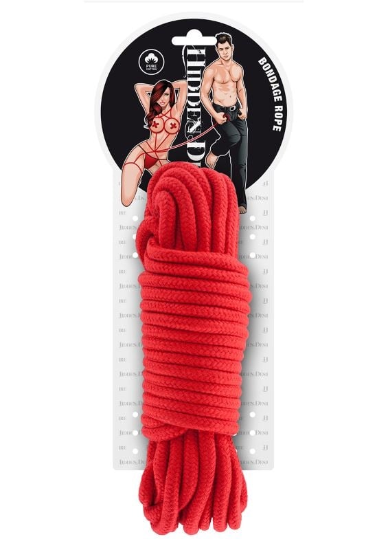 Бондажная веревка для связывания The Bondage Rope 10 м Red от Hidden Desire