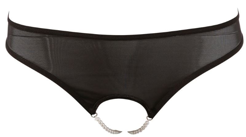 Трусики з вирізом Cottelli Collection Pearl String Black від Orion - Зображення 3