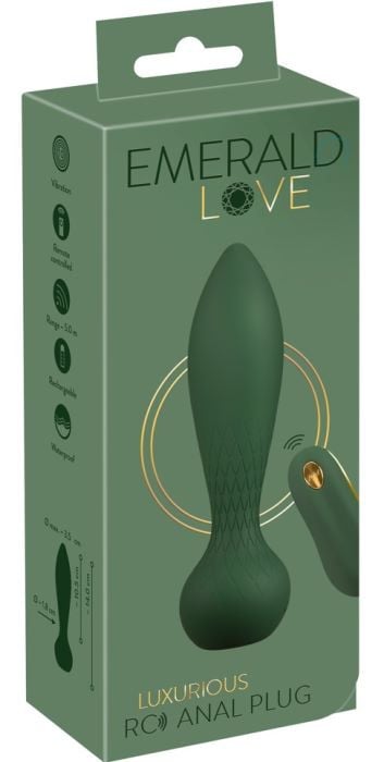 Анальная пробка с вибро и пультом Emerald Love Luxurious Anal Plug от Orion - Изображение 10