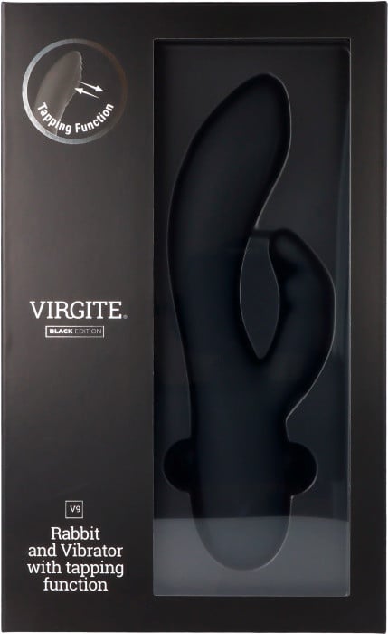 Вібратор кролик з пульсацією Virgite V9 (Black Edition) - Зображення 6