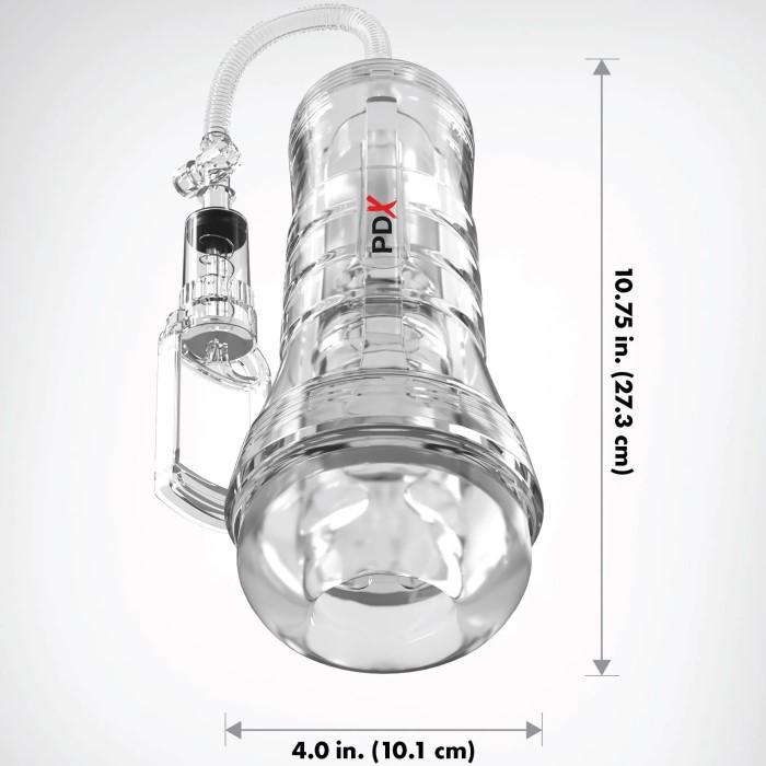 Мастурбатор с всасыванием ViewTube Vac XXL Pump See-Thru EZ-Grip Pump Stroker от Pipedream - Изображение 5