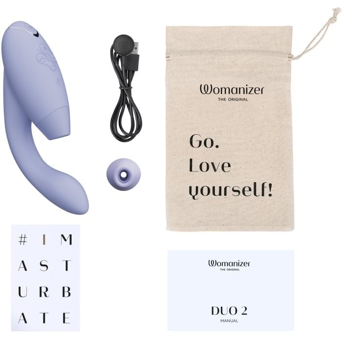 Вакуумный вибратор Womanizer Duo 2 (Lilac) - Изображение 12