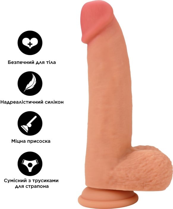 Фаллоимитатор Inferno Life-like Liquid Silicone, 20 см - Изображение 7