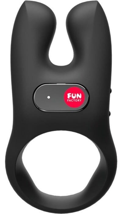 Ерекційне кільце з вібро Fun Factory Nos (Black) - Зображення 2