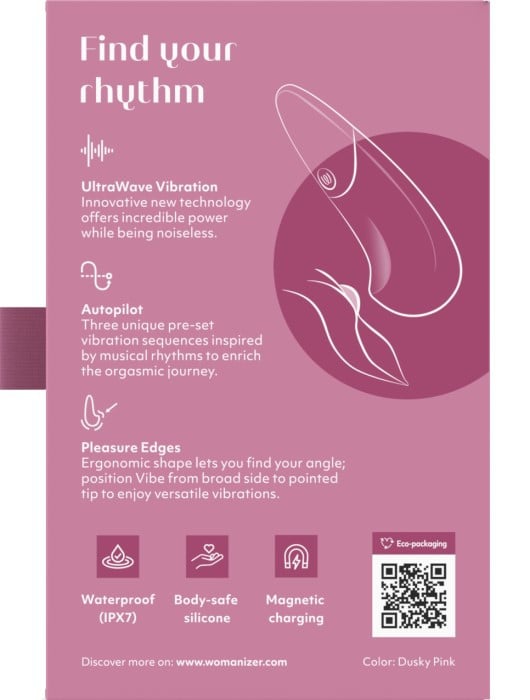 Ультразвуковой вибратор Womanizer Vibe (Pink) - Изображение 9