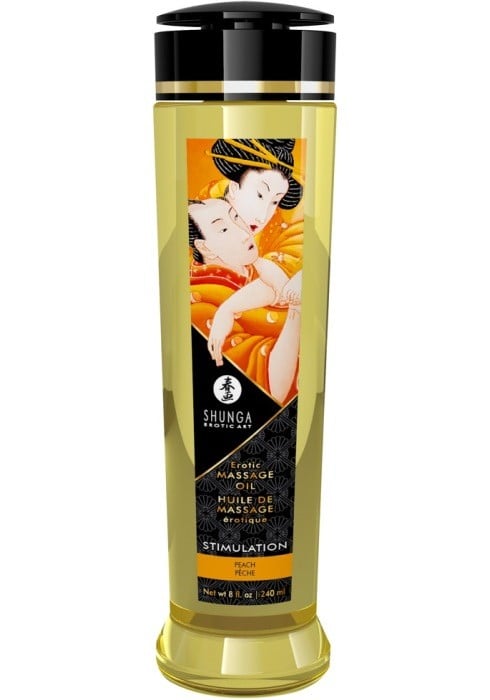 Массажное масло персик Shunga Stimulation Peach, 240 мл - Изображение 2