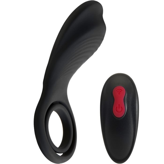 Эрекционное кольцо с вибрацией S Pleasures Remington (Black)