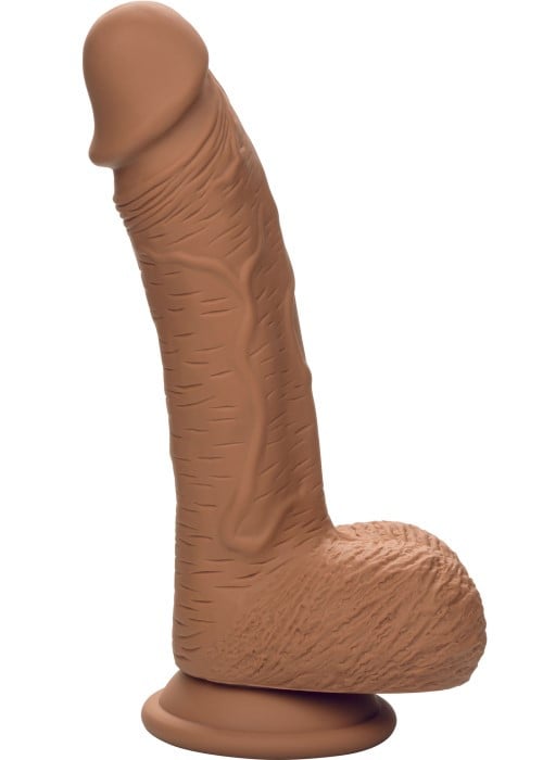 Фалоімітатор CalExotics Dual Density Silicone Studs 16 см (Brown) - Зображення 2