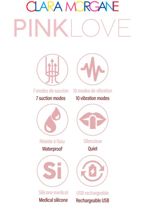 Вакуумный вибратор Clara Morgane Pink Love - Изображение 7