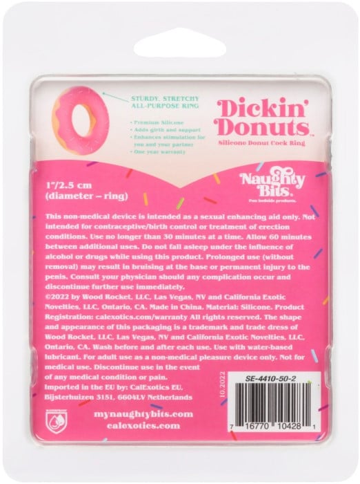 Эрекционное кольцо CalExotics Silicone Donut Cock Ring - Изображение 12
