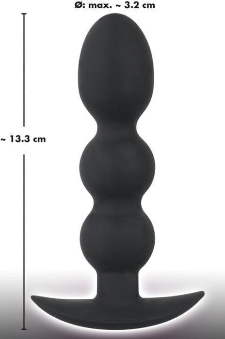 Анальная пробка Black Velvets Heavy Beads от Orion - Изображение 6