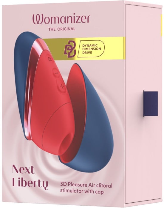 Вакуумный стимулятор Womanizer Next Liberty (Blue-Red) - Изображение 12