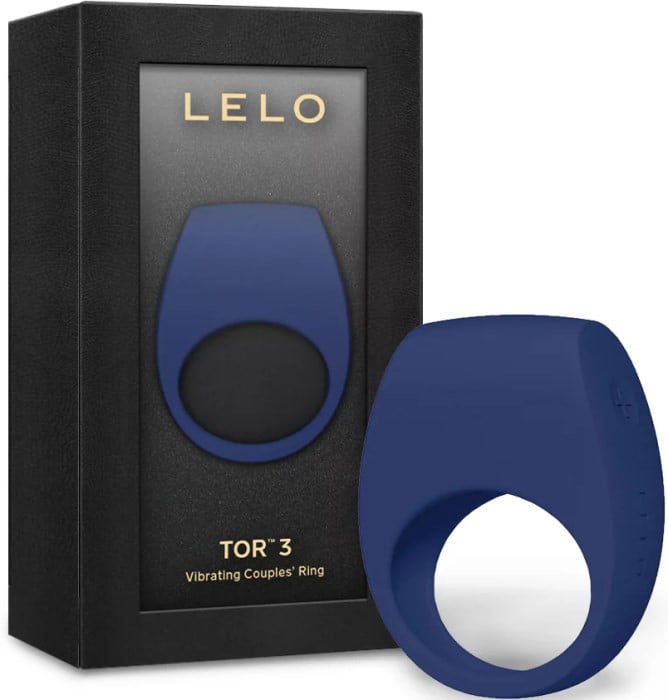 Эрекционное кольцо с вибрацией Lelo Tor 3 (Base Blue) - Изображение 5