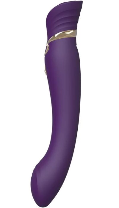 Вибратор с нагревом и пульсацией Zalo Queen Set (Purple) - Изображение 4