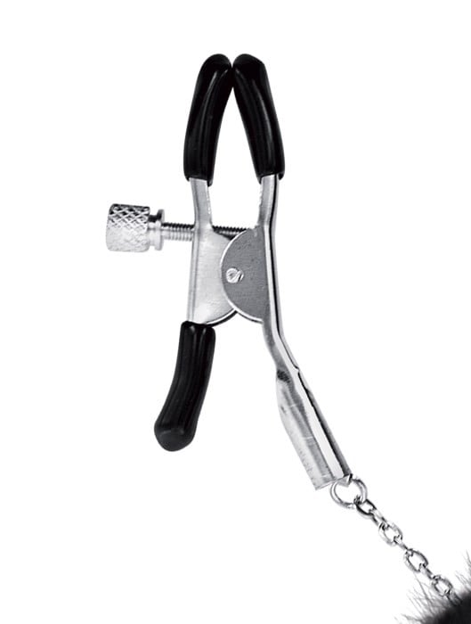 Затискачі на соски з пушком Sweet Caress Rabbit Nipple Clamps - Зображення 3