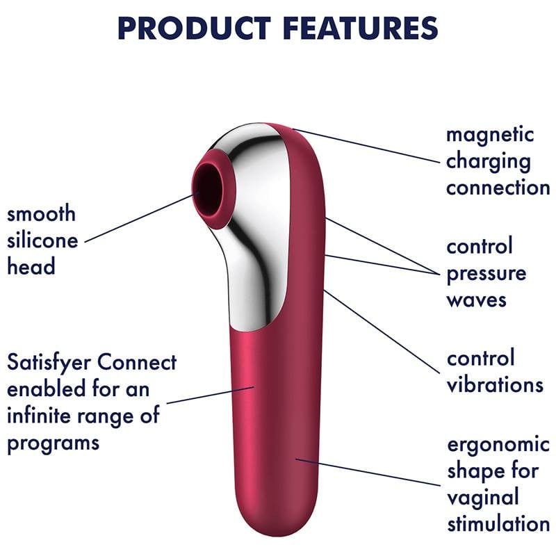 Вакуумний вібратор Satisfyer Dual Love (Red) - Зображення 5