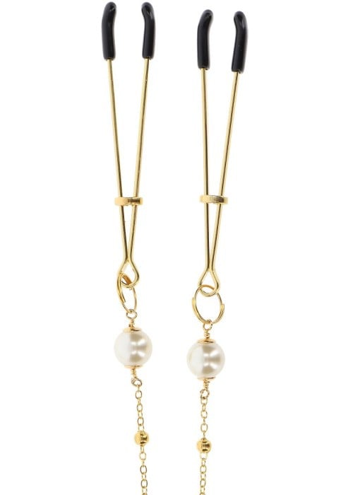 Затискачі для сосків Taboom Nipple Play Tweezers Pearl & Deluxe Chain - Зображення 3