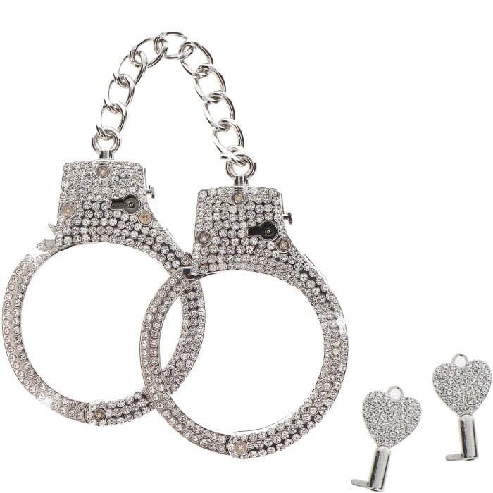 Металеві наручники Taboom Diamond Wrist Cuffs (Silver) - Зображення 2