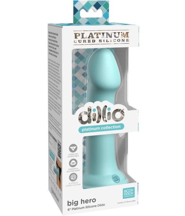 Фаллоимитатор Pipedream Dillio Platinum 6" (Blue) - Изображение 4