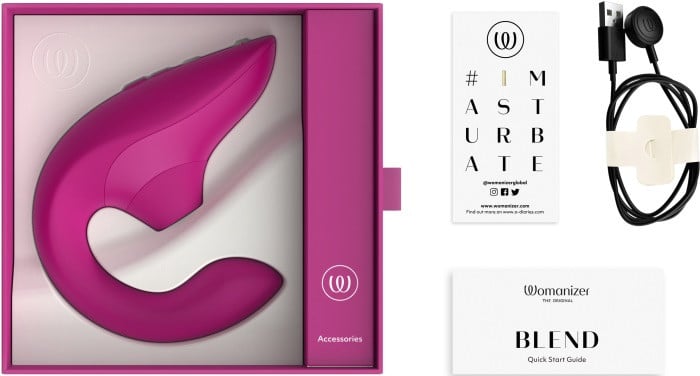 Вакуумний вібратор Womanizer Blend (Vibrant Pink) - Зображення 8