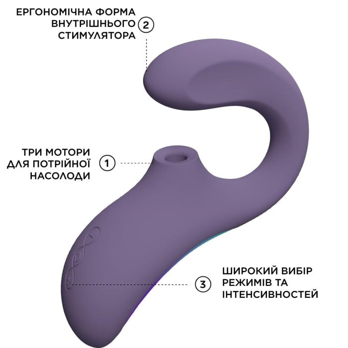 Звуковой стимулятор с вибро Lelo Enigma Wave (Cyber Purple) - Изображение 3
