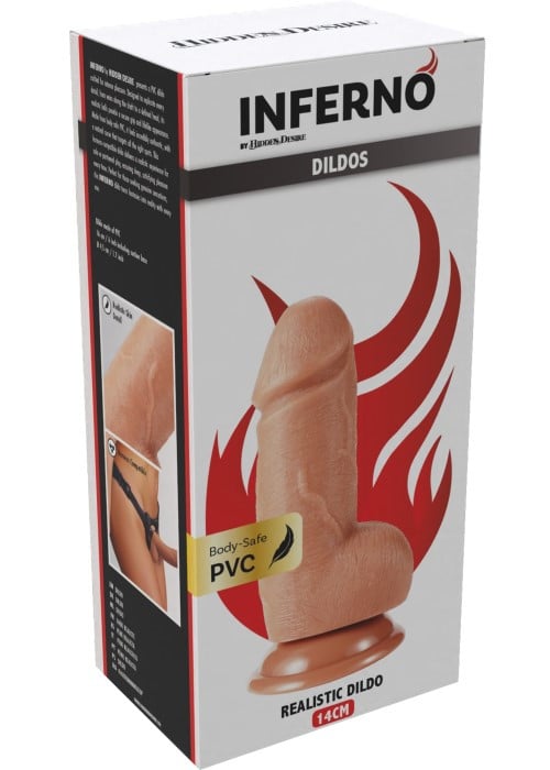 Фаллоимитатор Inferno Realistic PVC Dildo, 14 см - Изображение 6